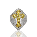 DIAMOND CROSS RING