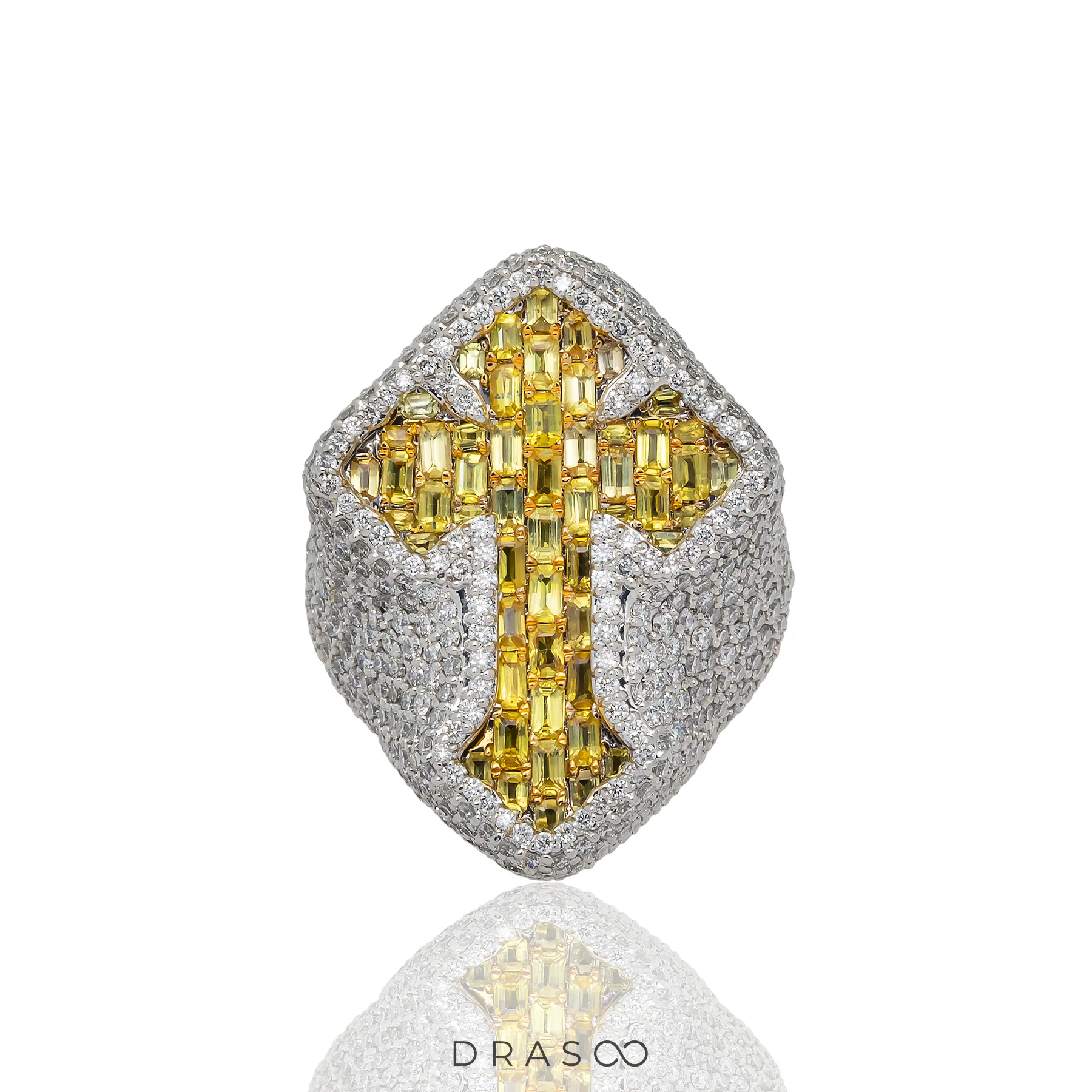 DIAMOND CROSS RING
