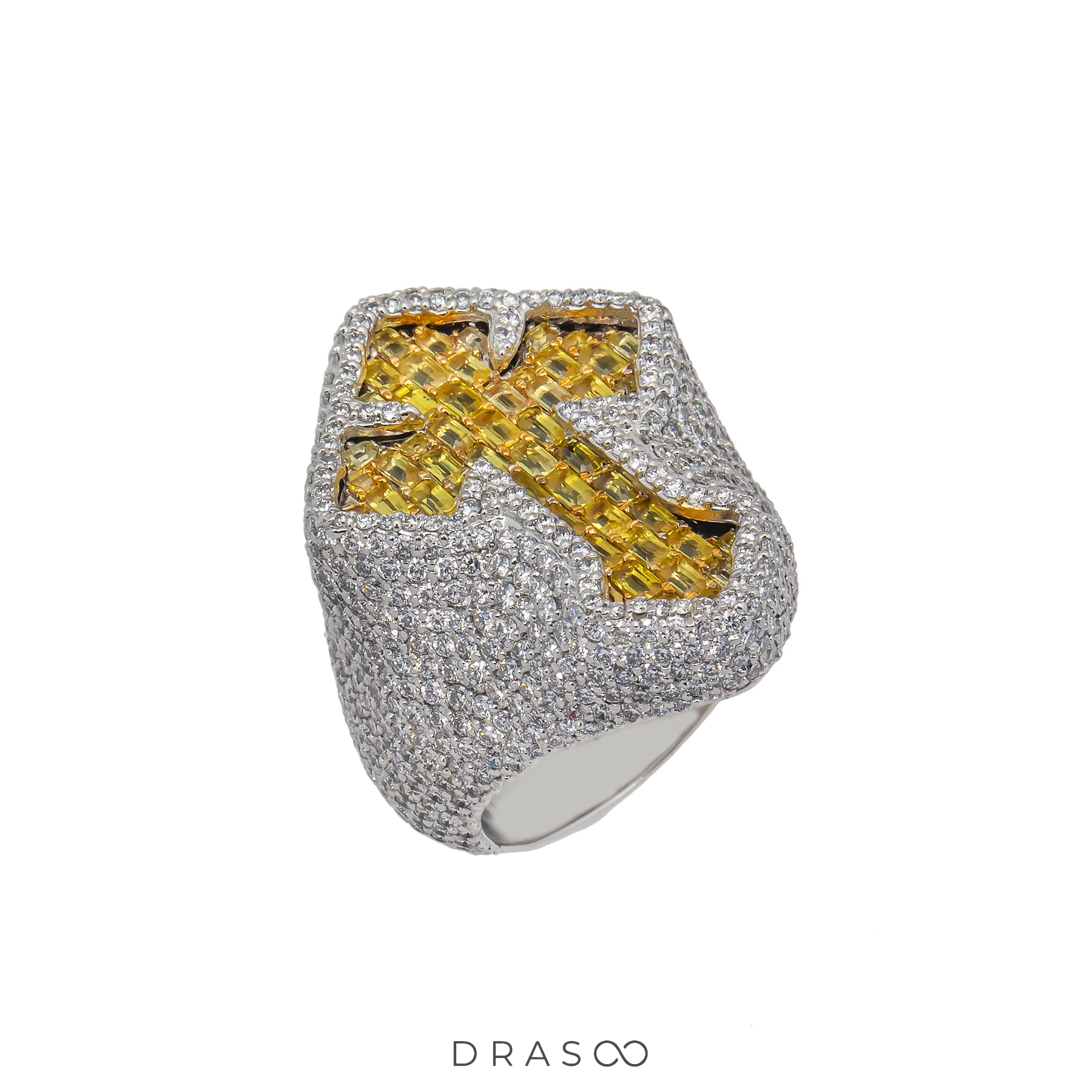 DIAMOND CROSS RING