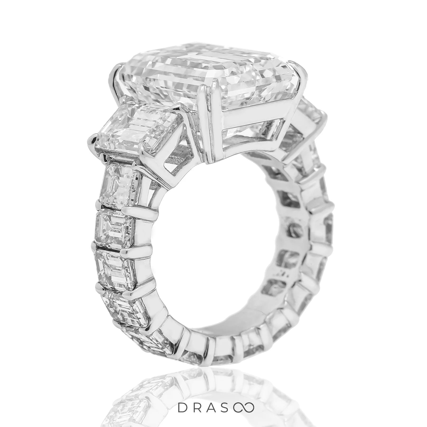 EMERALD CUT ENGAGEMENT RING