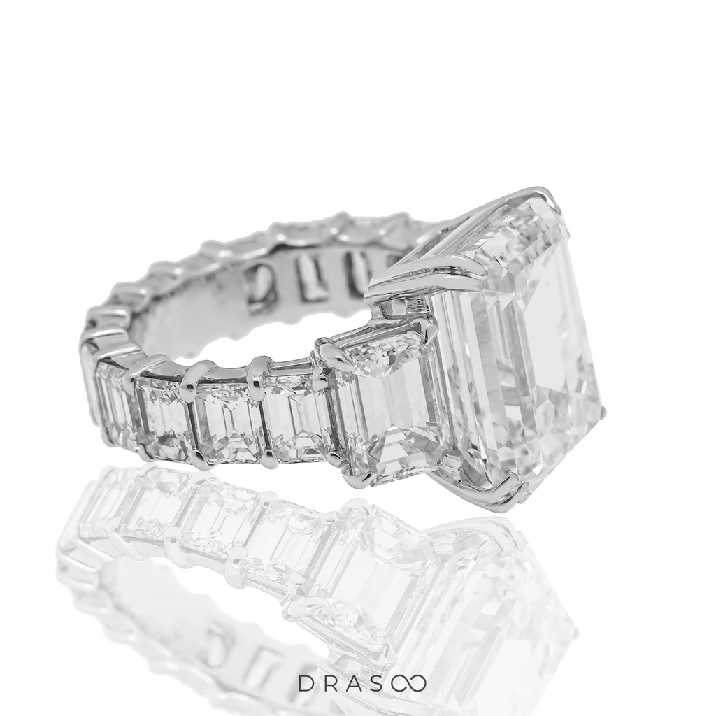 EMERALD CUT ENGAGEMENT RING