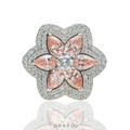 PINK DIAMOND FLOWER RING