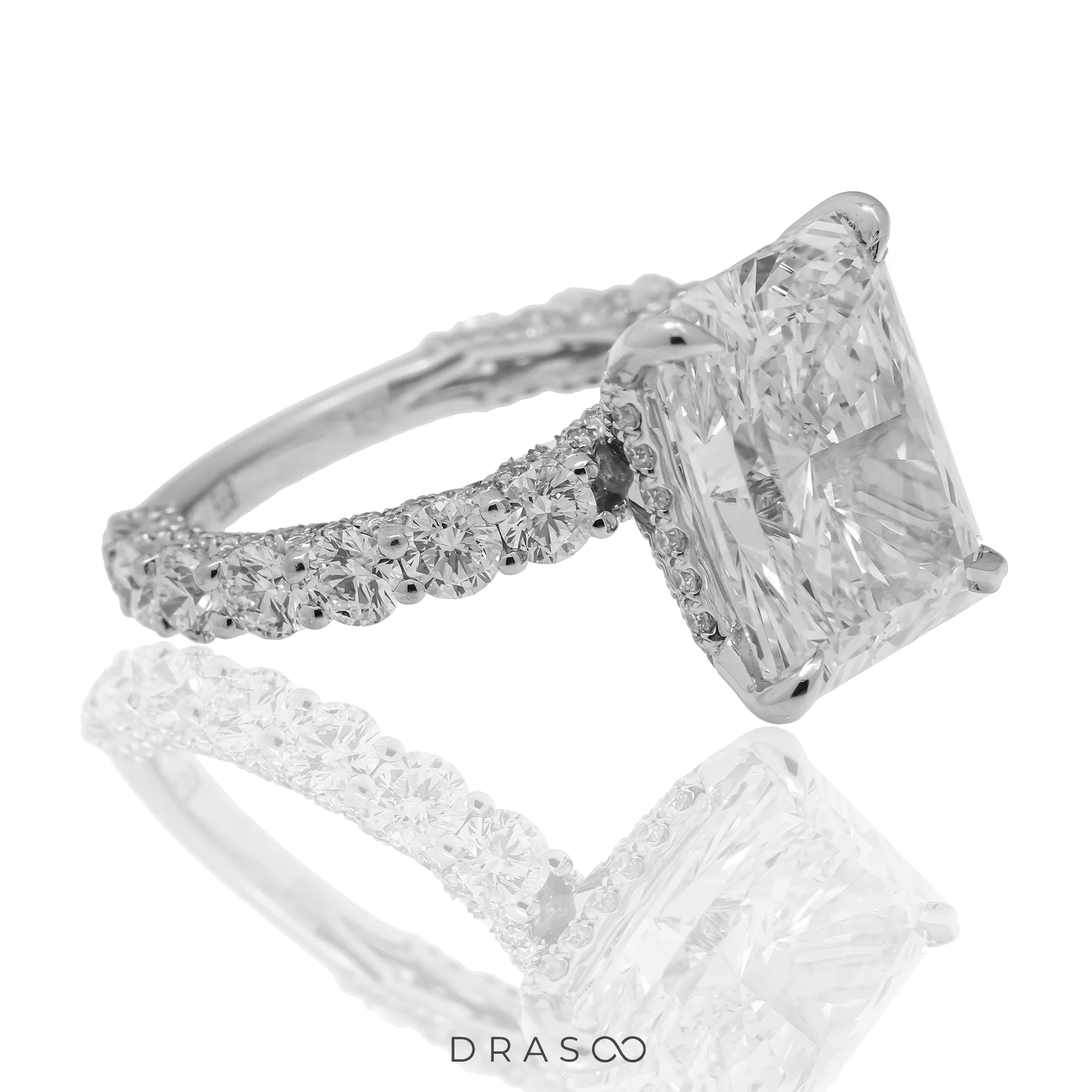 RADIANT CUT ENGAGEMENT RING