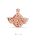 ANGEL WINGS DIAMOND ROUND PENDANT