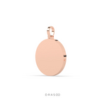 LUXURY DIAMOND OUTLINED DISC PENDANT