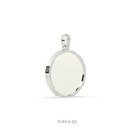 LUXURY DIAMOND OUTLINED DISC PENDANT