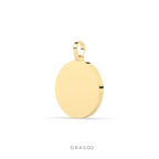 LUXURY DIAMOND OUTLINED DISC PENDANT
