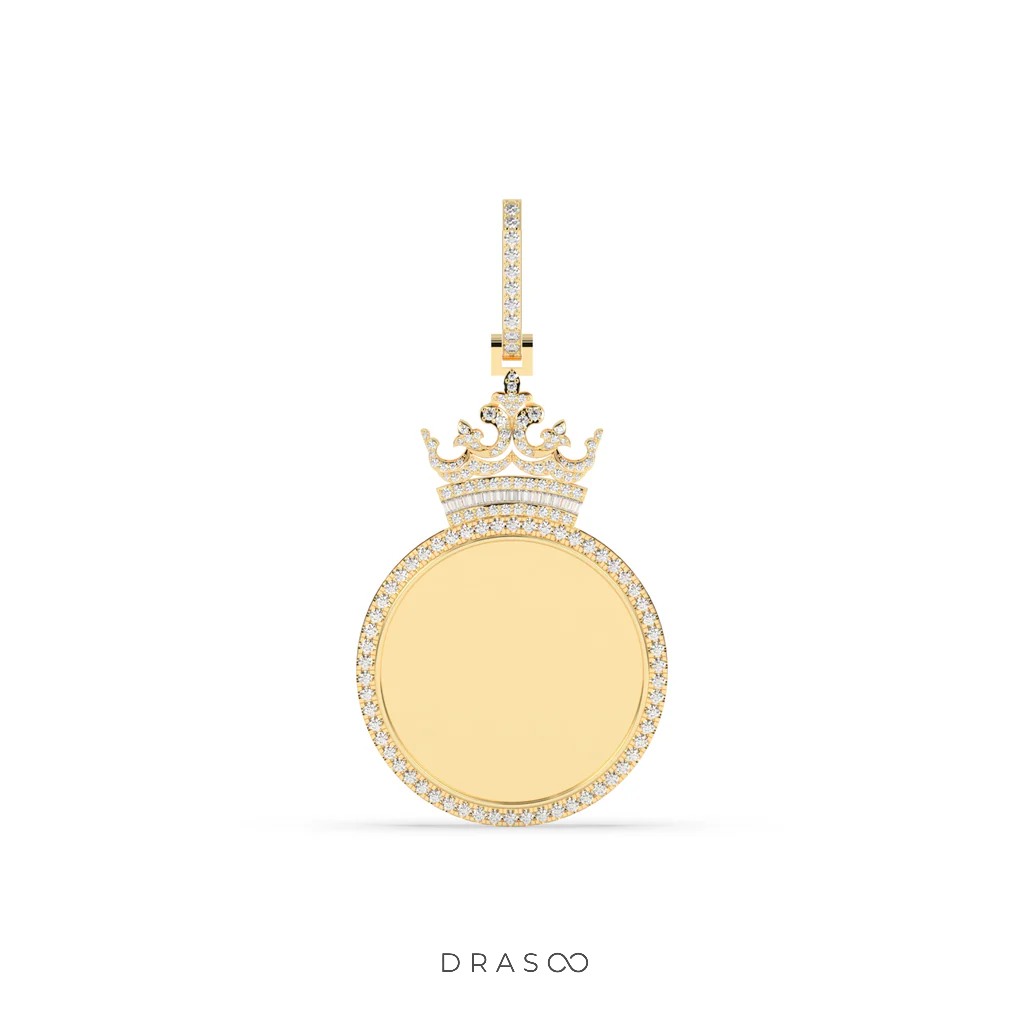 KING STYLE DIAMOND FRAME PENDANT