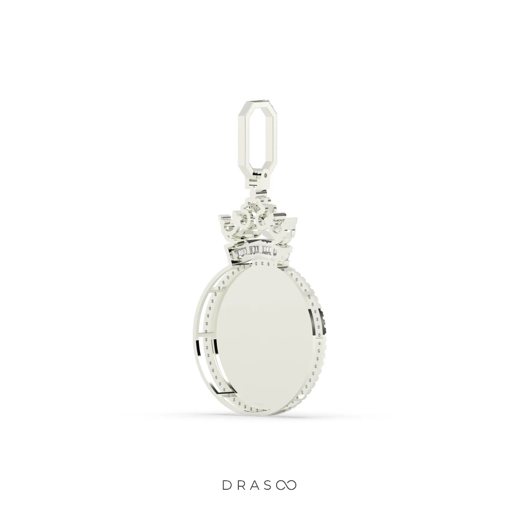 KING STYLE DIAMOND FRAME PENDANT