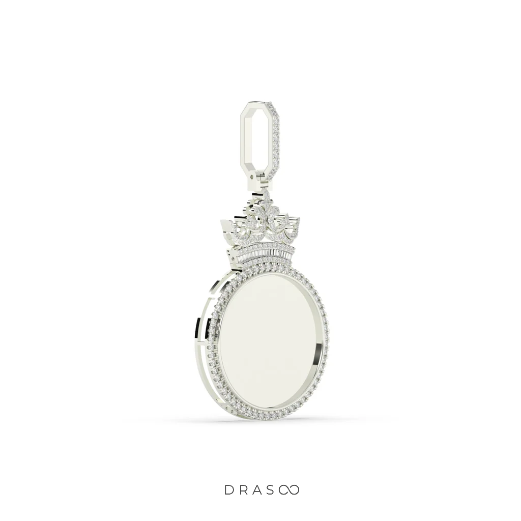 KING STYLE DIAMOND FRAME PENDANT