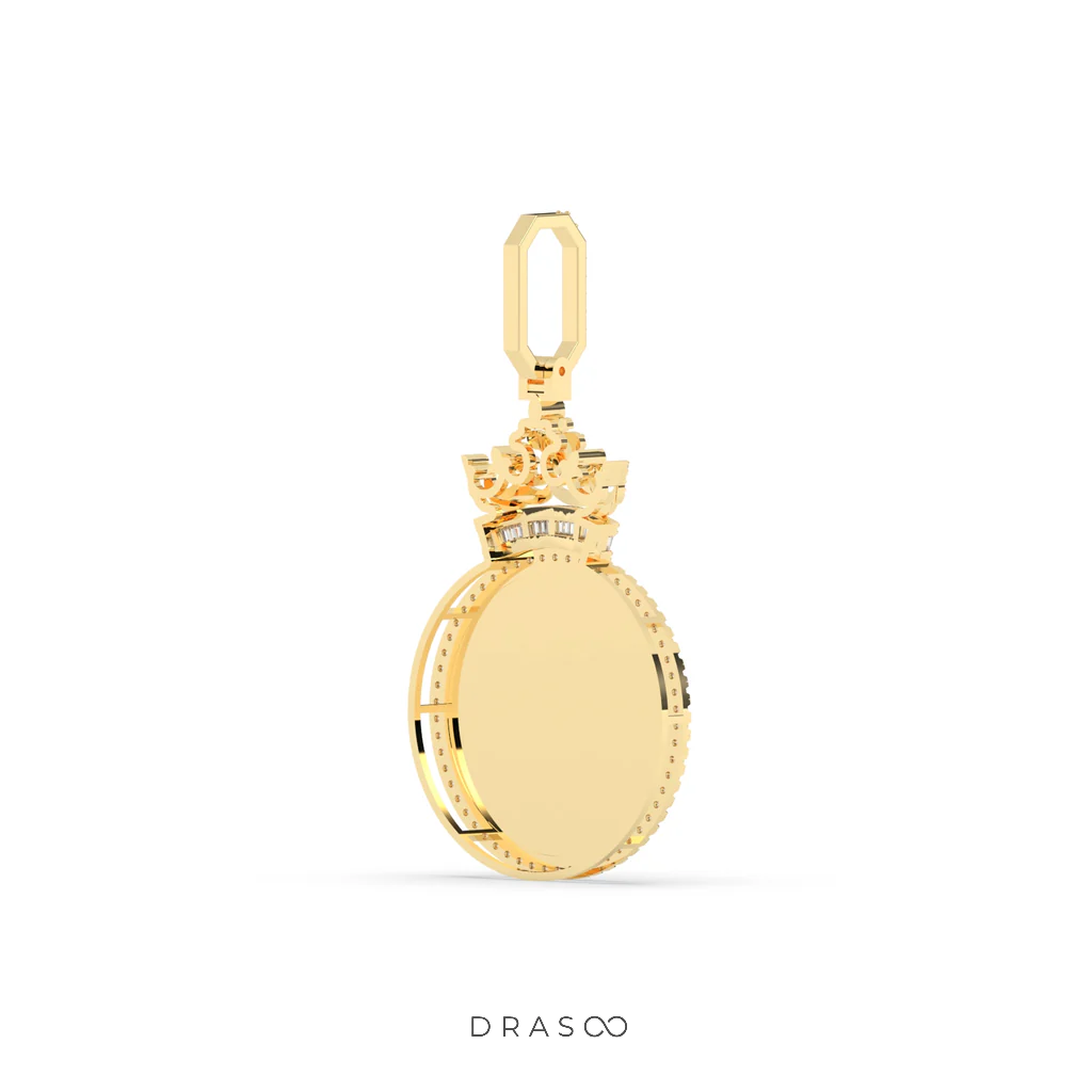 KING STYLE DIAMOND FRAME PENDANT