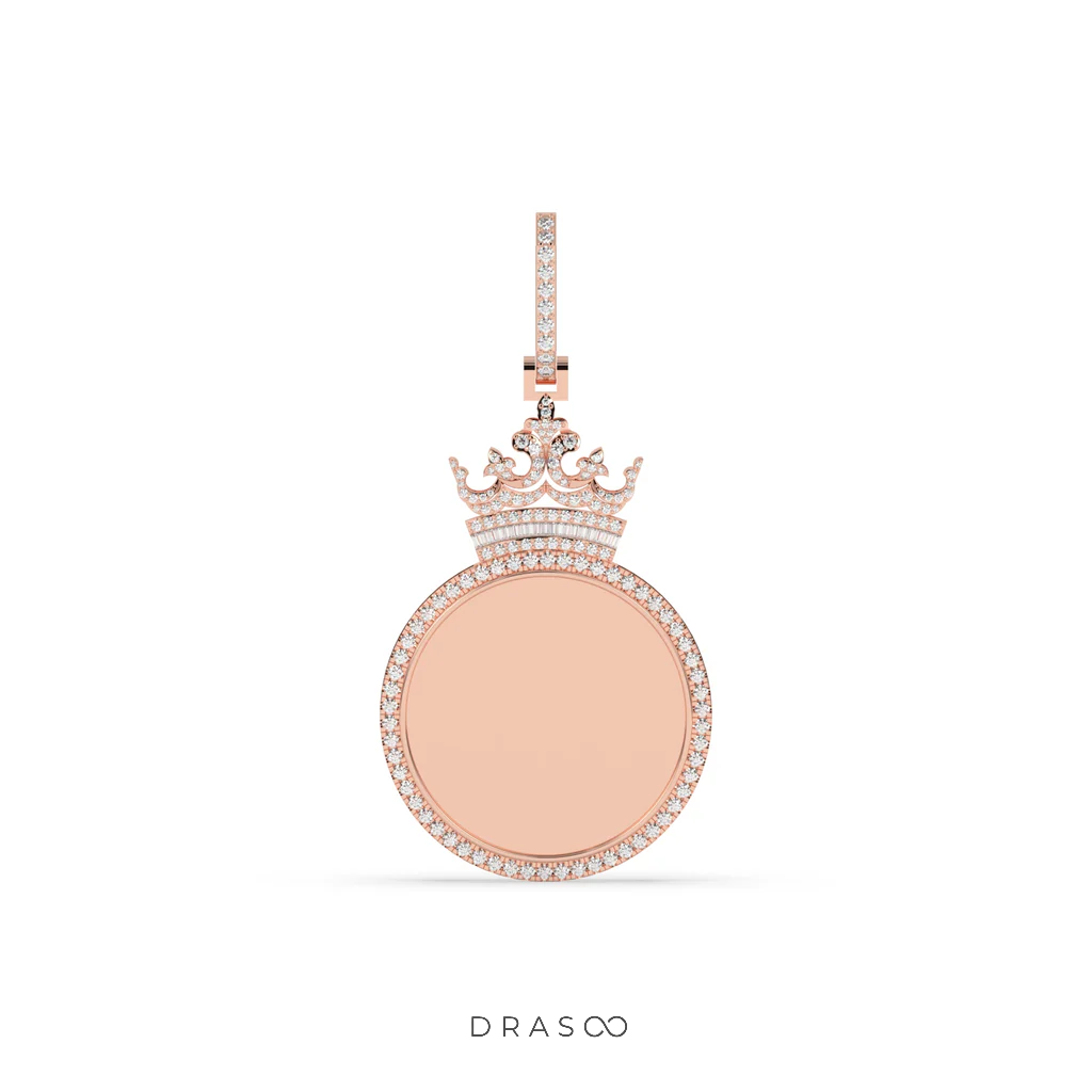 KING STYLE DIAMOND FRAME PENDANT