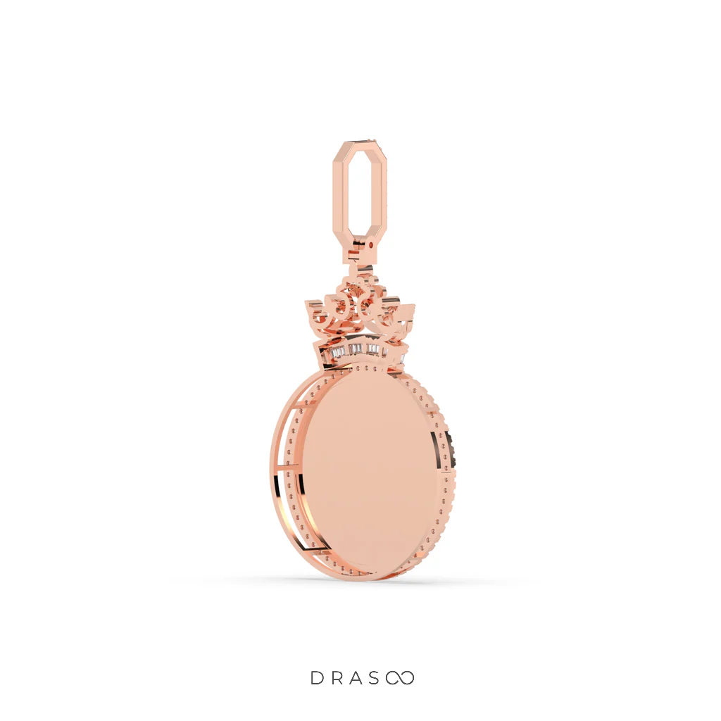 KING STYLE DIAMOND FRAME PENDANT