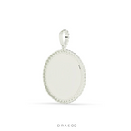 QUADRANT STYLE GOLD ROUND PENDANT