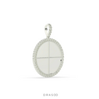 QUADRANT STYLE GOLD ROUND PENDANT