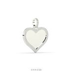 FULL HEART DIAMOND BORDER PENDANT