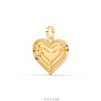 FULL HEART DIAMOND BORDER PENDANT