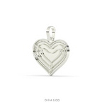 FULL HEART DIAMOND BORDER PENDANT