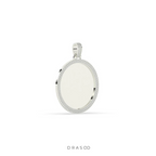 DIAMOND EDGE POLISHED ROUND PENDANT