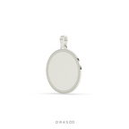 DIAMOND EDGE POLISHED ROUND PENDANT