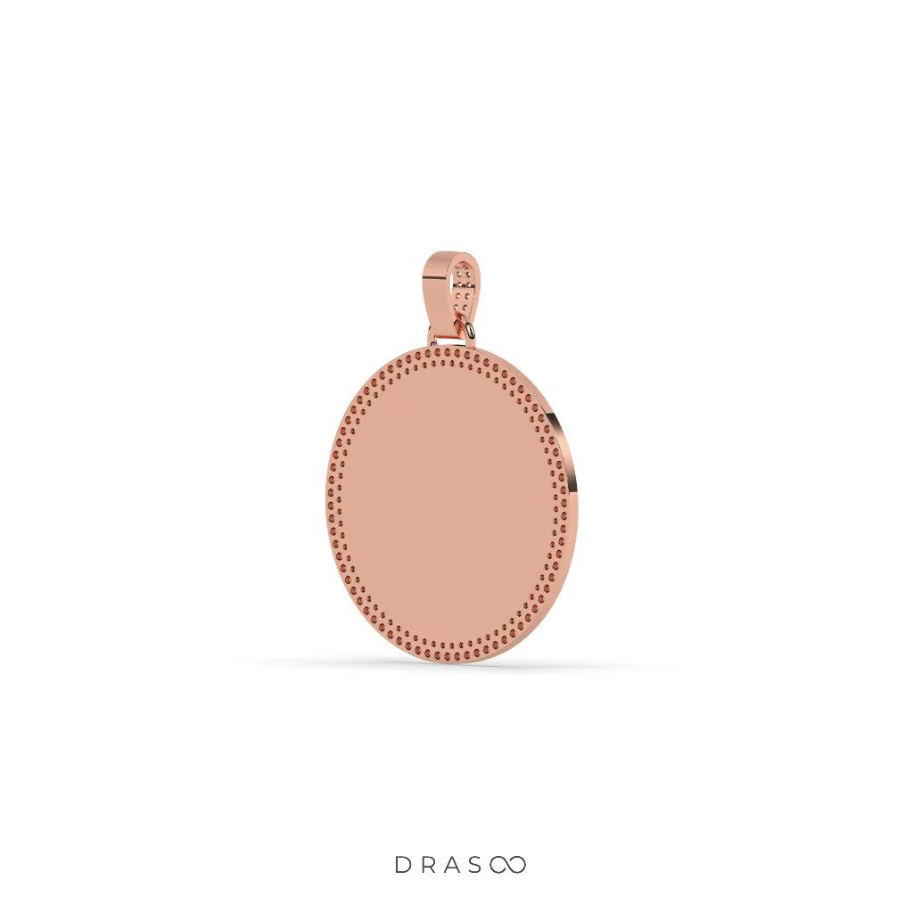 DIAMOND EDGE POLISHED ROUND PENDANT