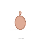 DIAMOND EDGE POLISHED ROUND PENDANT