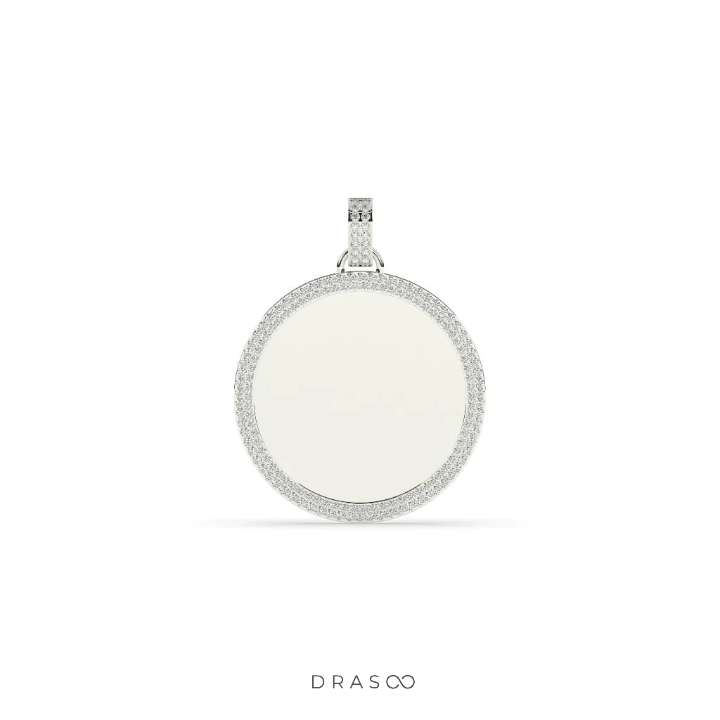 DIAMOND EDGE POLISHED ROUND PENDANT