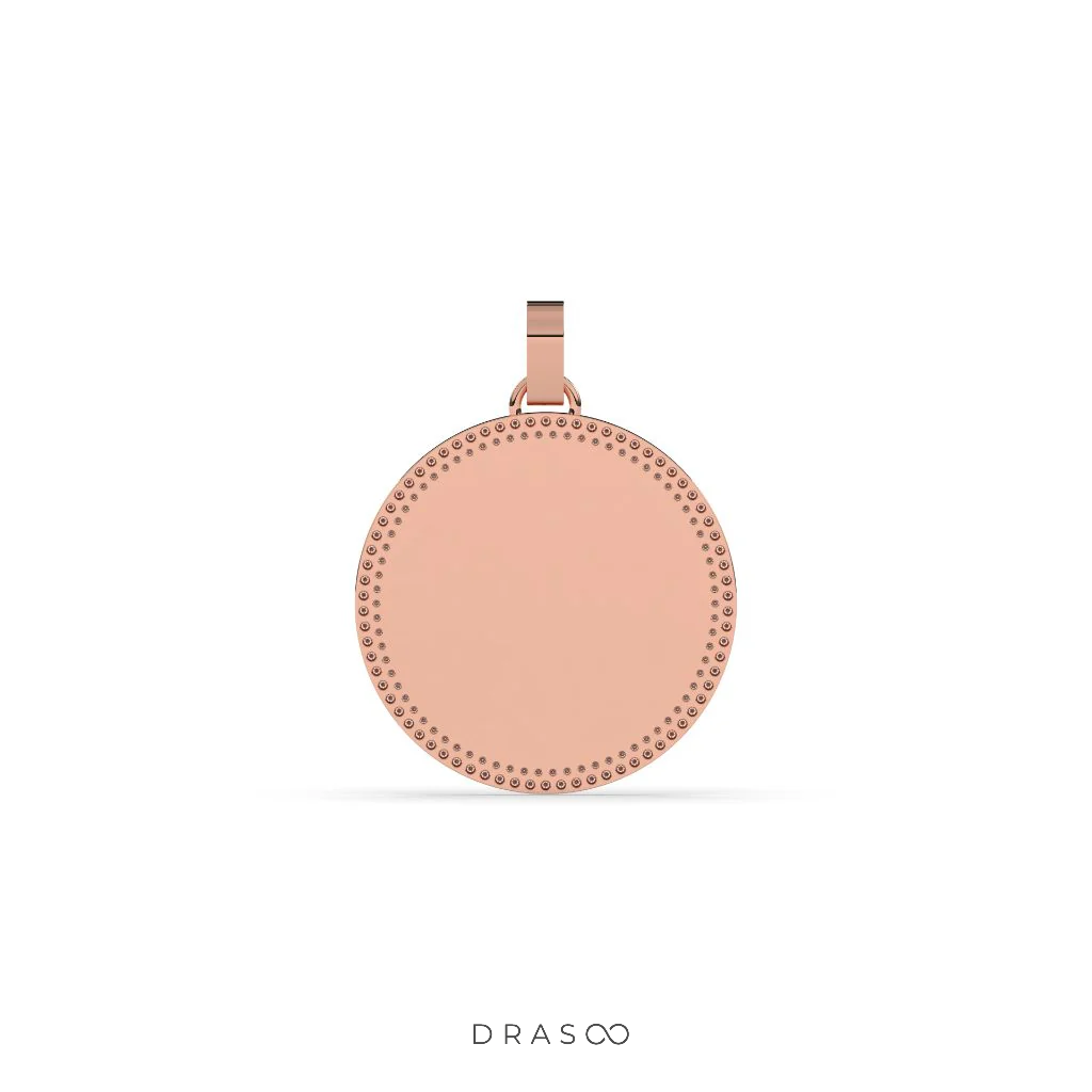 DIAMOND EDGE POLISHED ROUND PENDANT