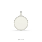 DIAMOND EDGE POLISHED ROUND PENDANT