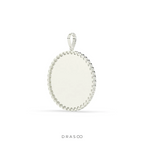 TRIPLE LAYER GOLD ROUND PENDANT