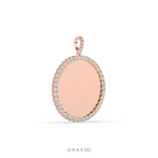 TRIPLE LAYER GOLD ROUND PENDANT