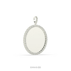 TRIPLE LAYER GOLD ROUND PENDANT