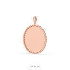 TRIPLE LAYER GOLD ROUND PENDANT