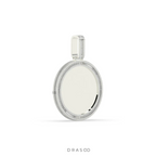 BAGUETTE AND ROUND DIAMOND ICED OUT PICTURE CHARM HIP HOP PENDANT