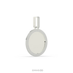 DOUBLE LAYER DIAMOND CIRCLE PENDANT