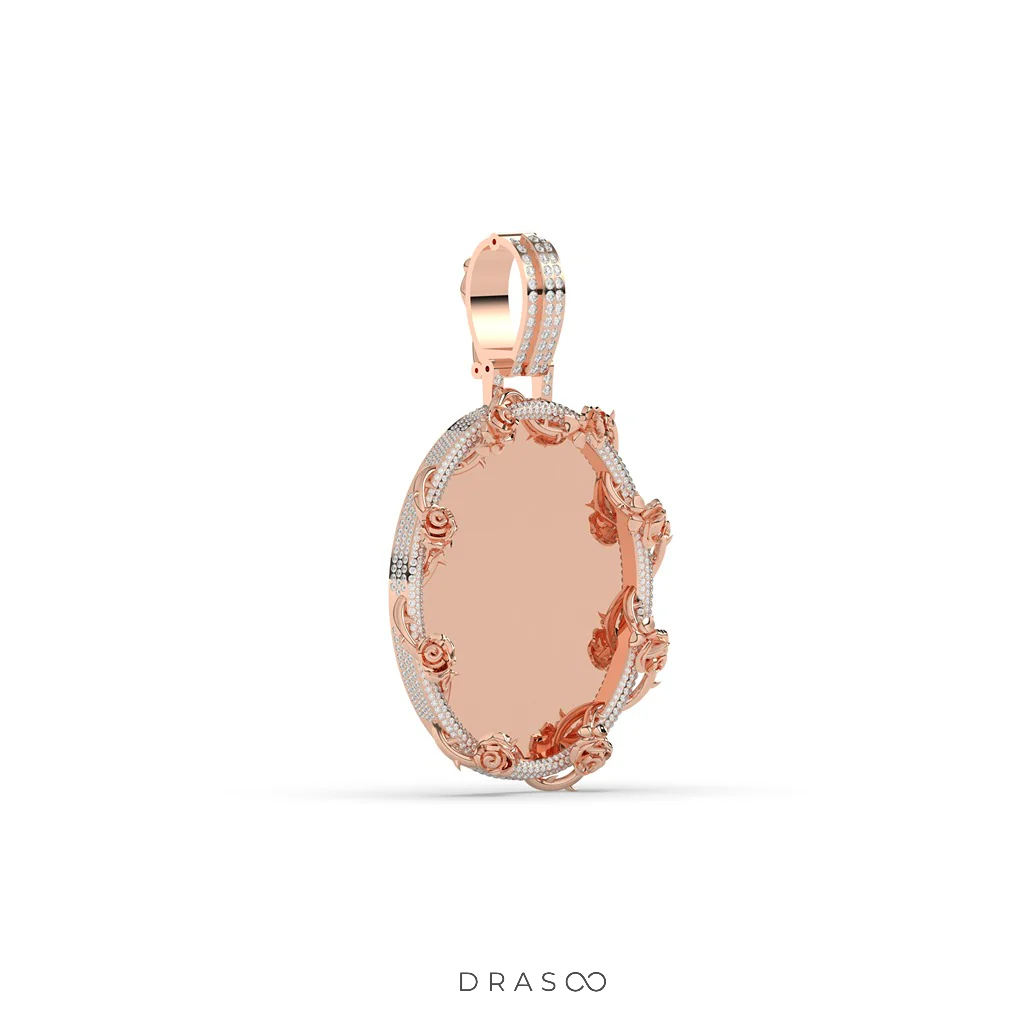 MEDALLION FRAME PICTURE PENDANT