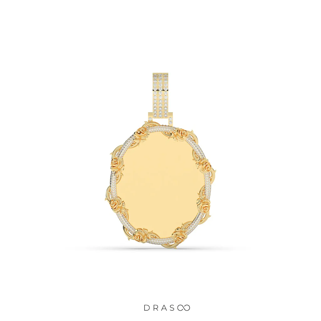 MEDALLION FRAME PICTURE PENDANT
