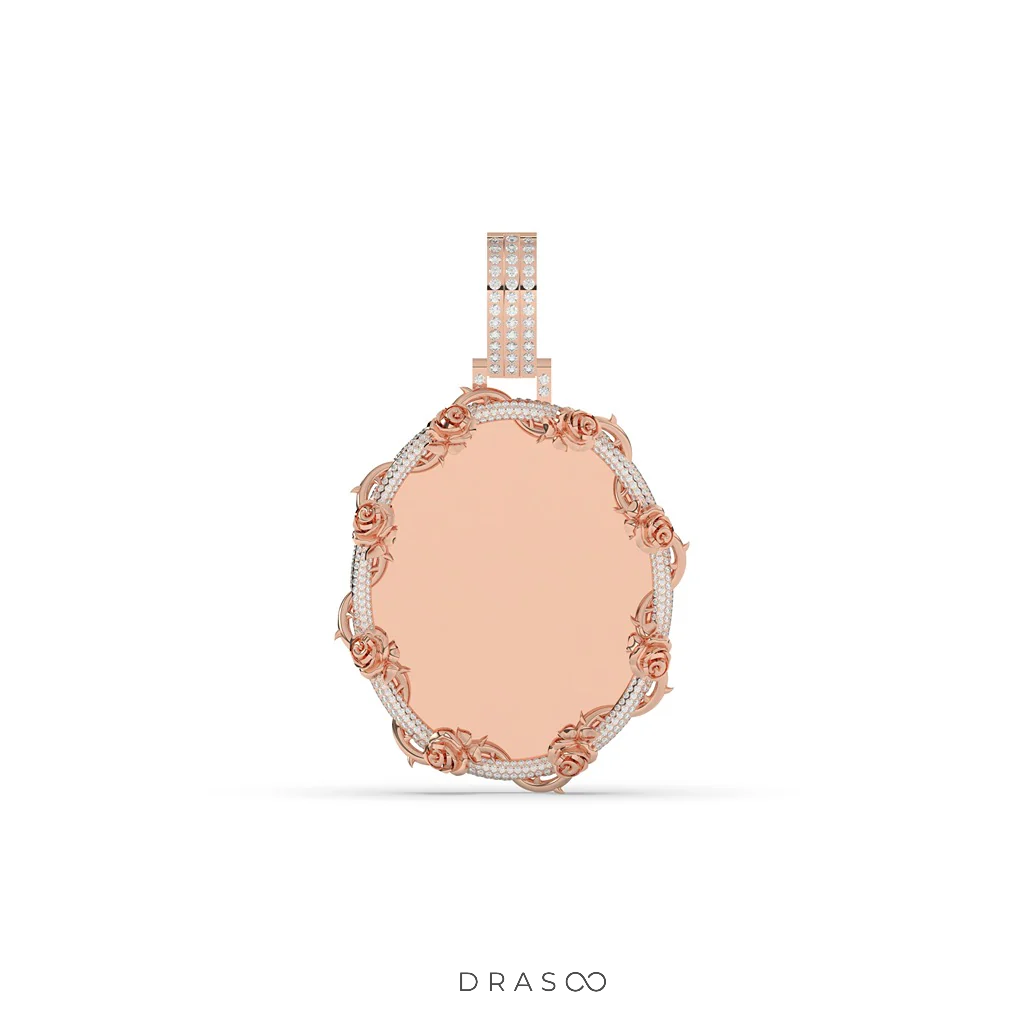 MEDALLION FRAME PICTURE PENDANT