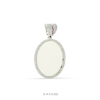 BROKEN HEART DIAMOND FRAME PENDANT