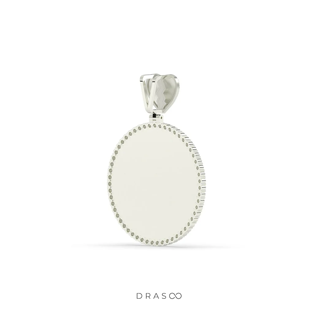 BROKEN HEART DIAMOND FRAME PENDANT