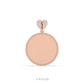 BROKEN HEART DIAMOND FRAME PENDANT
