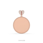 BROKEN HEART DIAMOND FRAME PENDANT