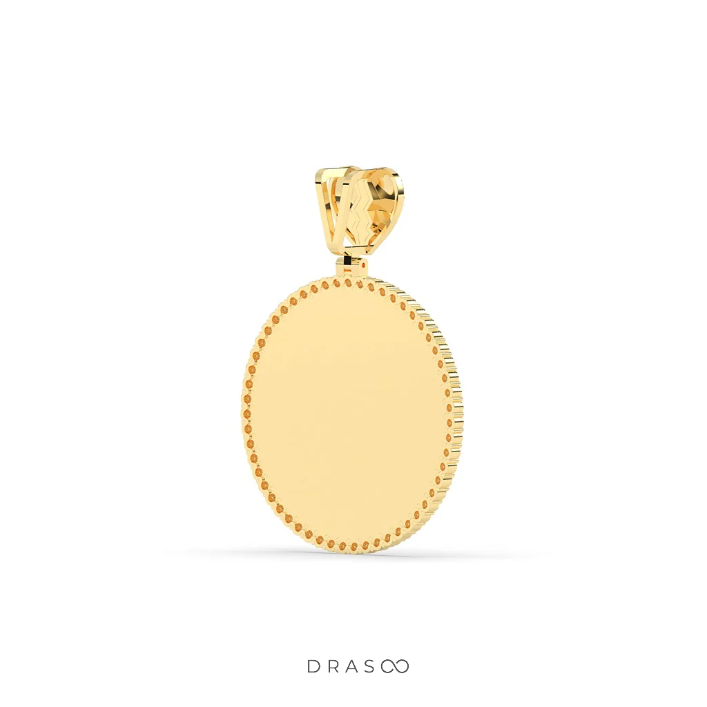 BROKEN HEART DIAMOND FRAME PENDANT