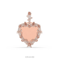 ROUND DIAMOND ICED OUT PICTURE CHARM HIP HOP PENDANT