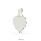 ROUND DIAMOND ICED OUT PICTURE CHARM HIP HOP PENDANT