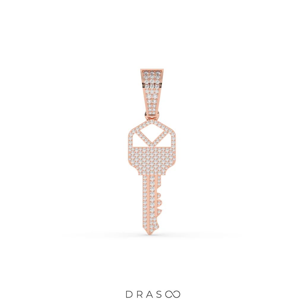 KEY DIAMOND  PENDANT