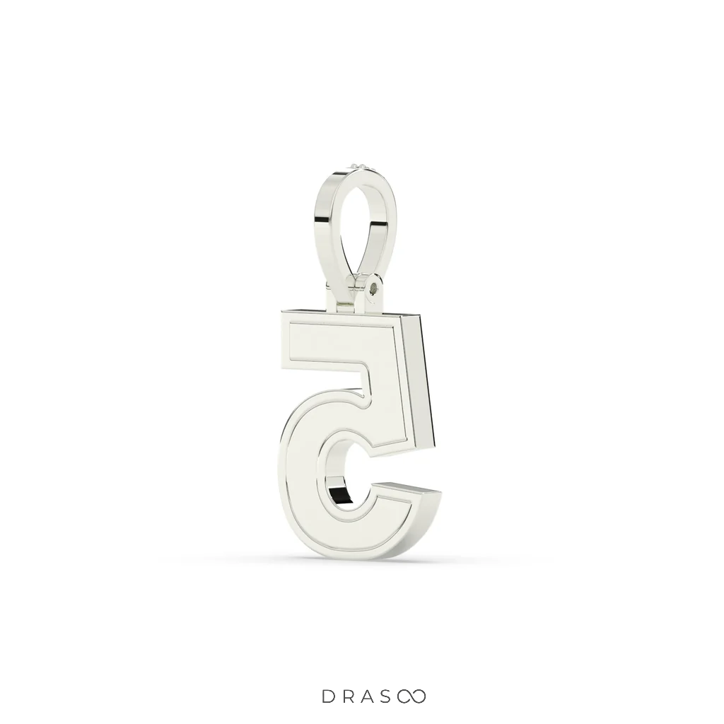 ROUND DIAMOND ICED OUT NUMBER HIP HOP PENDANT
