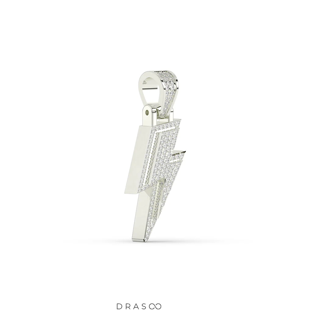 ROUND DIAMOND ICED OUT HIP HOP PENDANT
