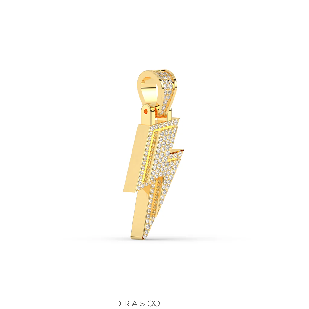 ROUND DIAMOND ICED OUT HIP HOP PENDANT