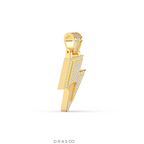 ROUND DIAMOND ICED OUT HIP HOP PENDANT